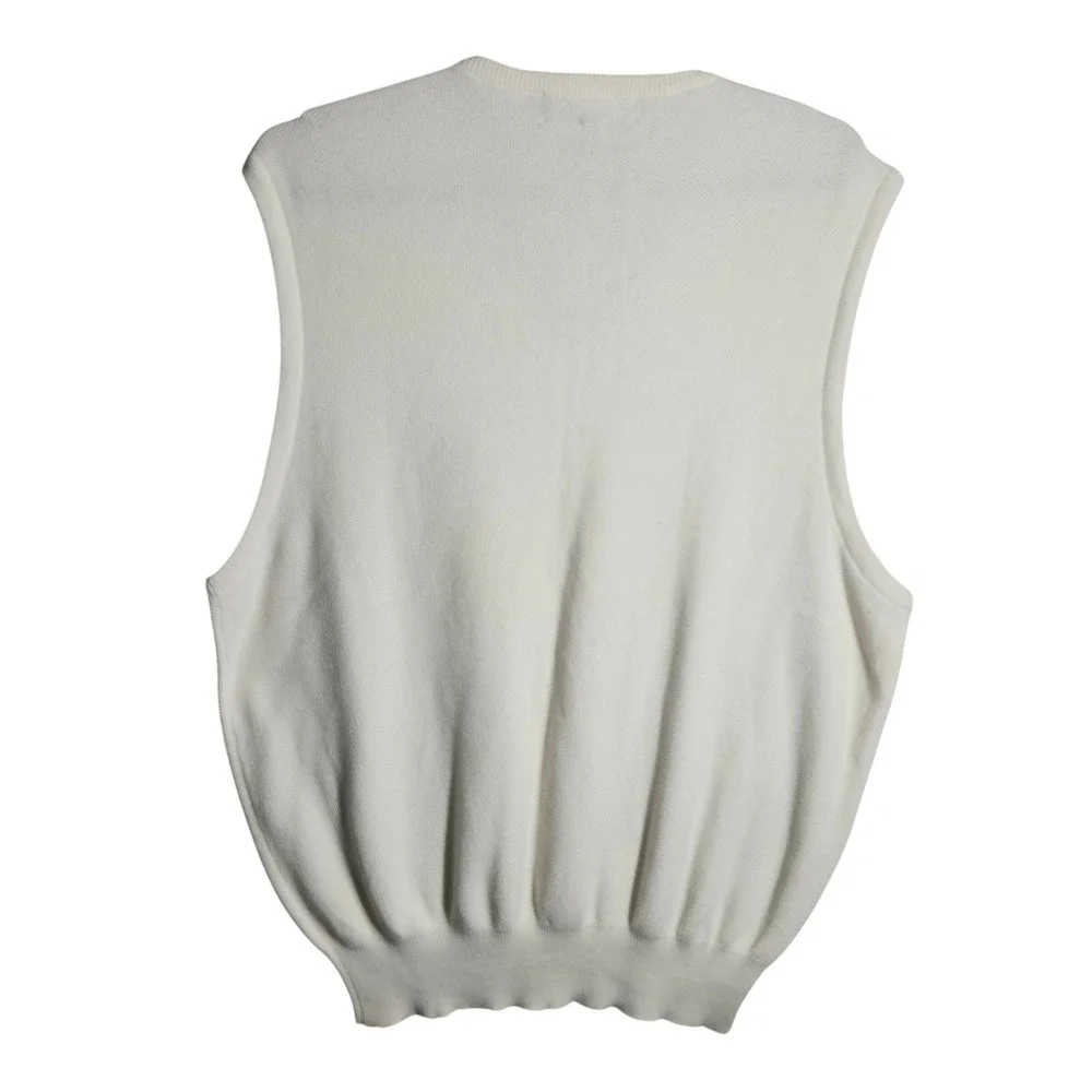 Polo Golf Ralph Lauren Vest Mens XL Overbrook Golf Club Sleeveless Ivory**LOGO**